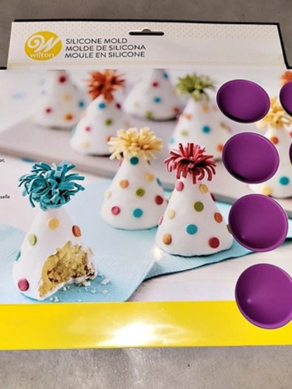 Wilton Silicone Cone Shape Mold Purple NWT